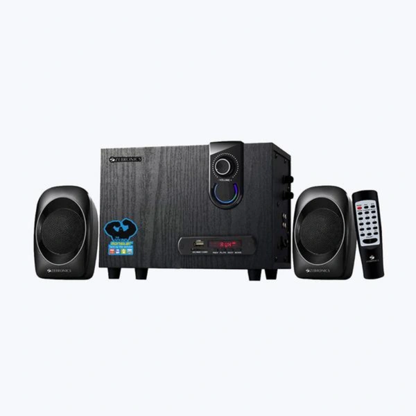 Zebronics ZEB-SW2492RUCF 2.1 Multimedia Speaker - black, 2.1