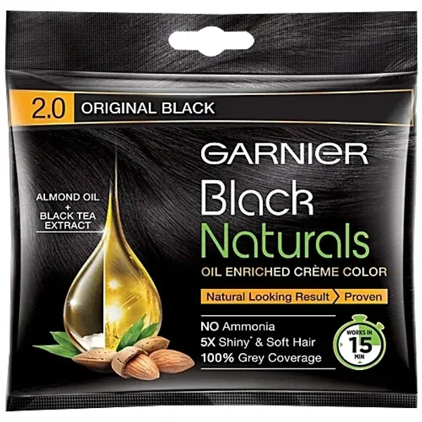  Garnier Original Black 2.0 Natural Cream Colour: 20 ml - 20ml