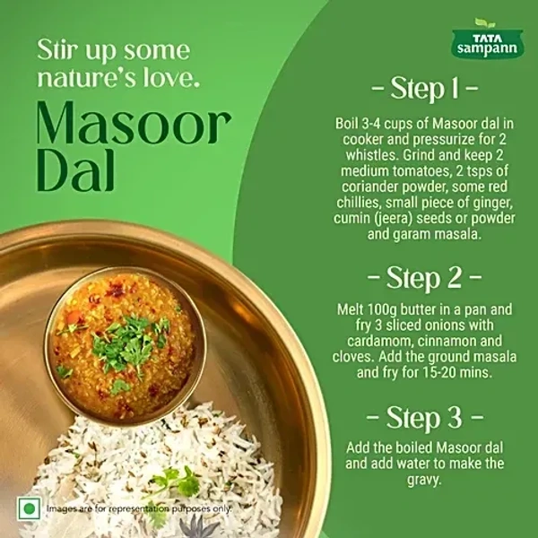 tata sampann Tata Sampann Masoor Dal: 500 g - 500g