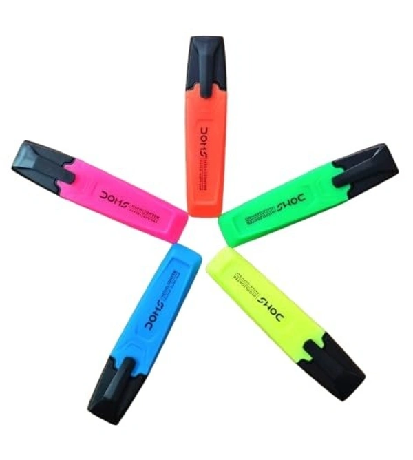 Doms Super Neon Highlighter Pens - 5 Pieces: 1 Unit - 5 Pieces: 1 Unit