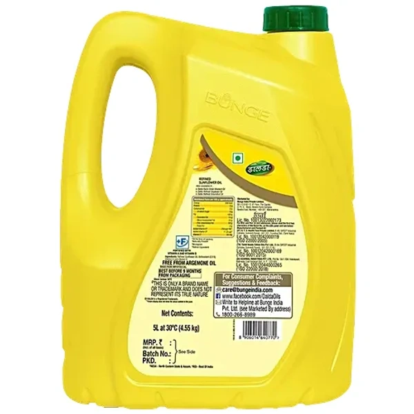  Dalda Dalda Refined Sunflower Oil: 4.55 kg - 4.55KG