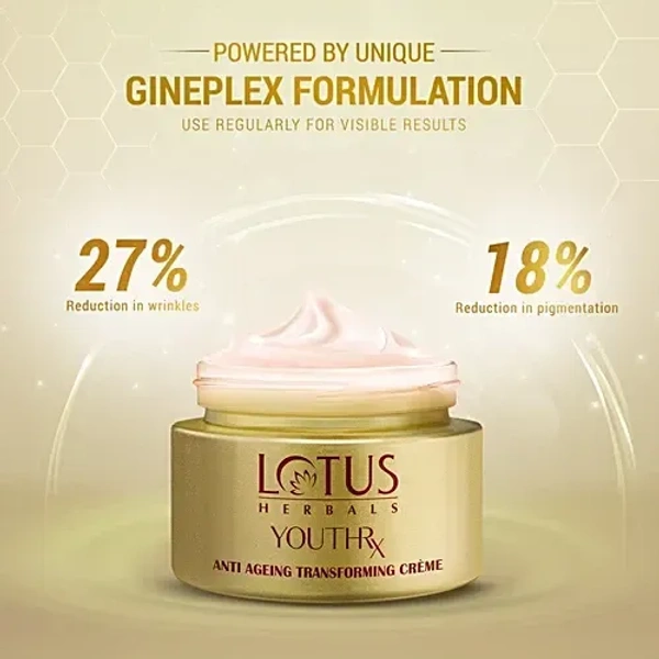  Lotus Herbals Lotus Herbals Youthrx Anti Ageing Transforming Creme: 50 g - 50g