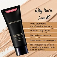  Faces Canada Faces Canada Matte Finish Foundation - Ivory 02: 15 ml - 15ml