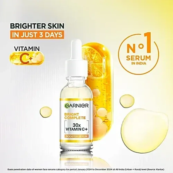Garnier  Garnier Bright Complete 30x Vitamin C Booster Face Serum: 15 ml - 15ml
