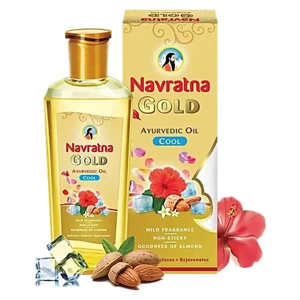  Navratna Gold Ayurvedic Oil: 300 ml - 300ml