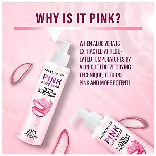  Faces Canada Pink Aloe Vera Ultra Hydrating Face Wash: 100 ml - 100ml