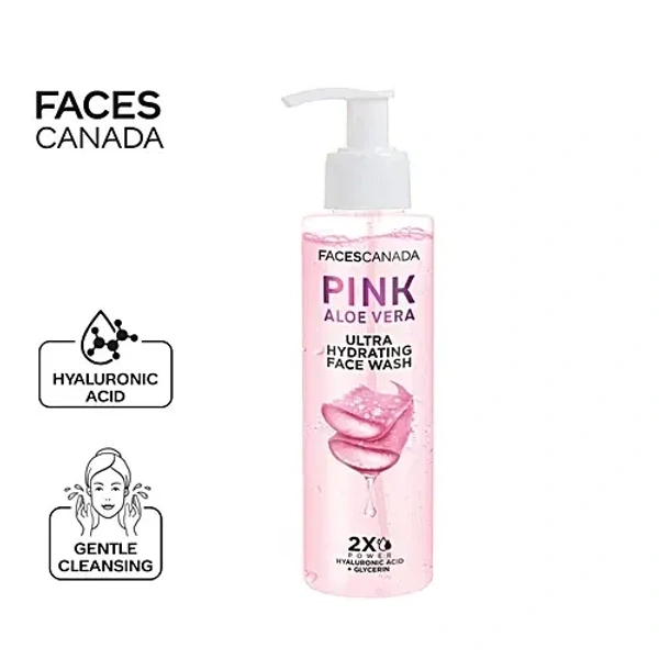  Faces Canada Pink Aloe Vera Ultra Hydrating Face Wash: 100 ml - 100ml