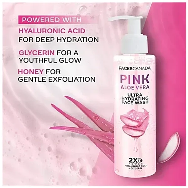  Faces Canada Pink Aloe Vera Ultra Hydrating Face Wash: 100 ml - 100ml