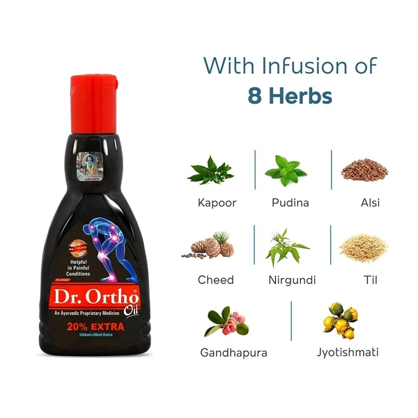 Dr. Ortho Ayurvedic Medicine Oil: 120 ml - 120ml