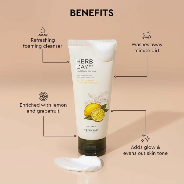  The Face Shop Foaming Cleanser Lemon & Grapefruit: 100 ml - 100ml