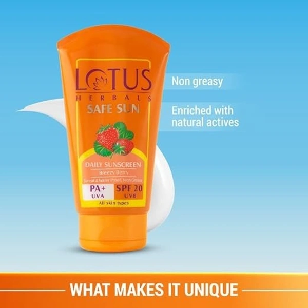  Lotus  Lotus Herbals Lotus Herbals Sunscreen Cream SPF 20 UVB: 100 g - 100 g