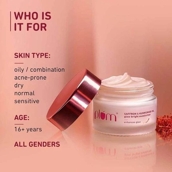  Plum Saffron & Kumkumadi Oil Glow Bright Moisturizer: 50 g - 50 g