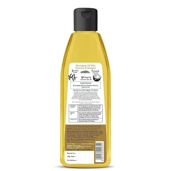  Soulflower Soulflower Cold-Pressed Natural Bhringraj Oil: 120 ml - 120ml
