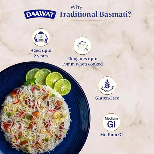  Daawat Daawat Traditional Basmati Rice: 1 kg - 1kg