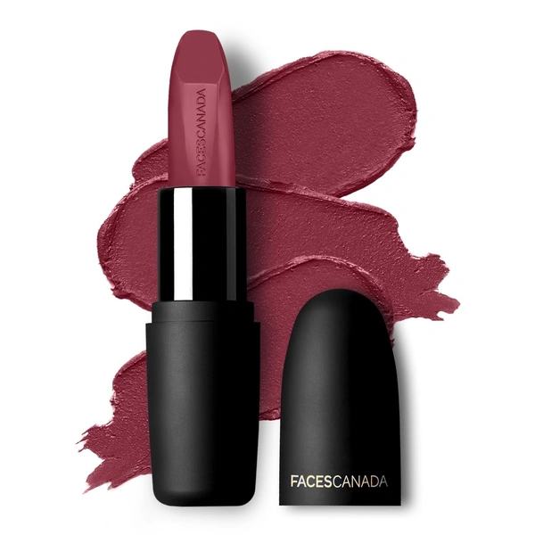  Faces Canada Matte Finish Lipstick - Hot Plum 24: 4 g - 4g