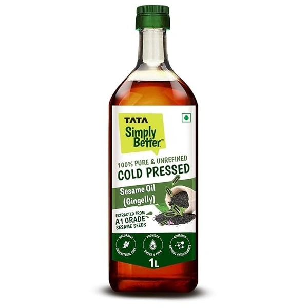 Tata Simply Better Cold Pressed Sesame Oil: 910 g - 1L