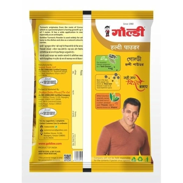  Goldiee  Goldiee Turmeric Powder Pouch: 500 g - 500g