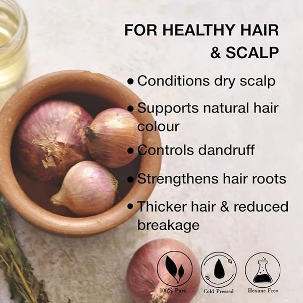 Soulflower Herbal Onion Hair Oil: 120 ml - 120ml