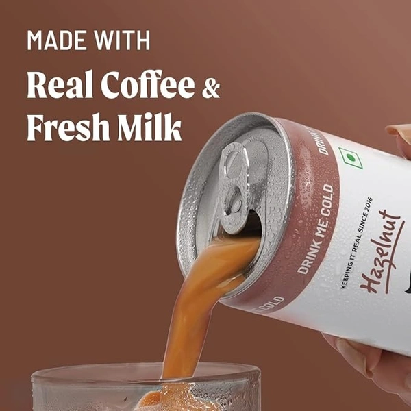 Sleepy Owl Cold Coffee Can Hazelnut: 230 ml - 230ML