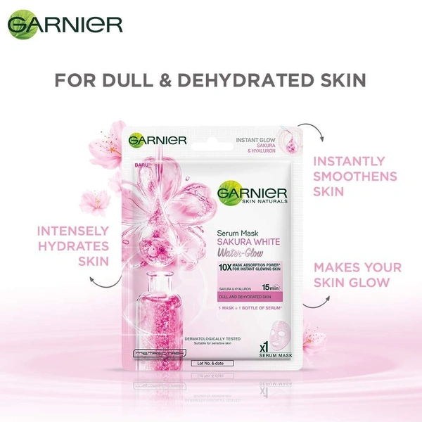  Garnier Japanese Sakura Serum Tissue Mask: 28 g - 28g