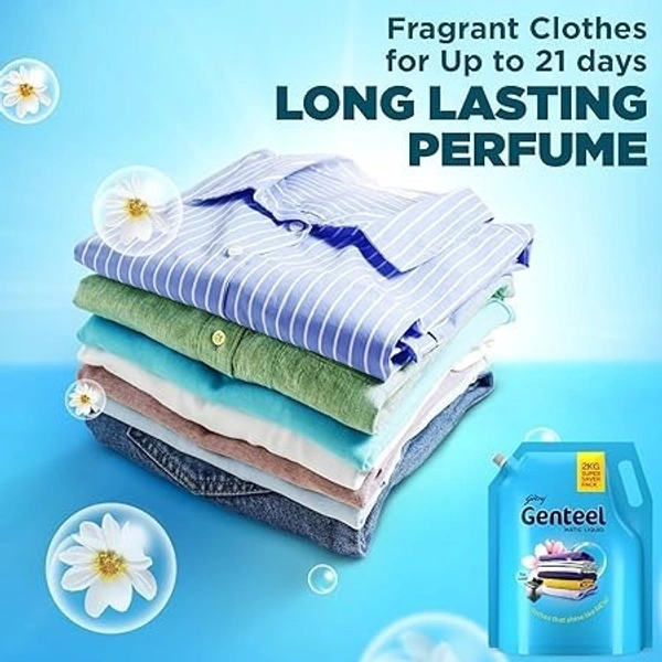  Genteel Godrej Genteel Matic Liquid Detergent Top Load Pouch: 2 kg - 2kg