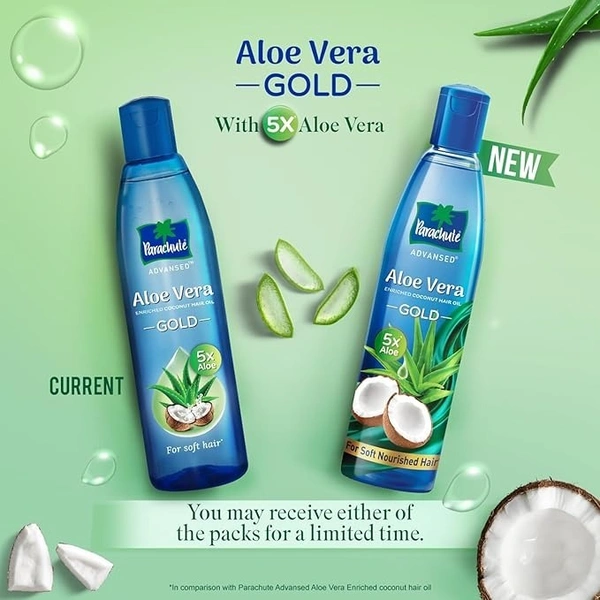  Parachute Advansed Aloe Vera Enriched Coconut Oil - Gold: 225 ml - 225ml