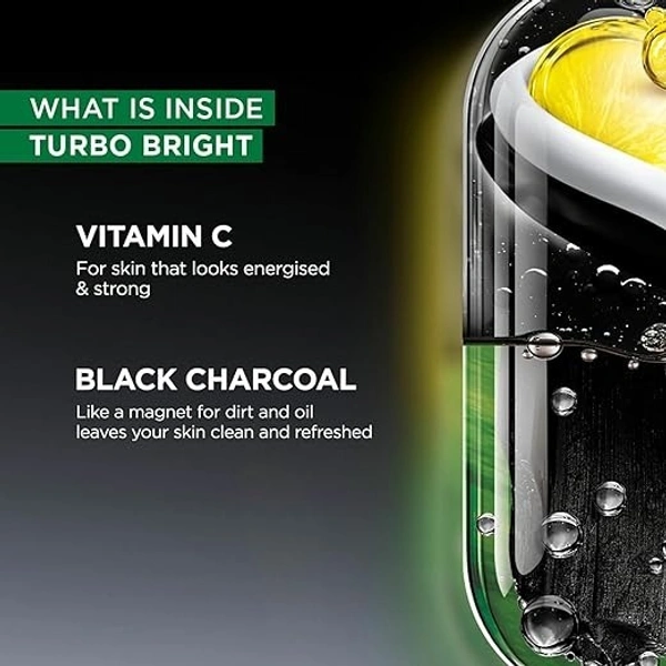 Garnier Men Turbo Bright Face Wash: 100 g - 100 g
