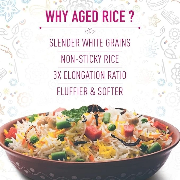  India Gate India Gate Pure Basmati Rice Feast Rozzana: 5 kg - 5kg