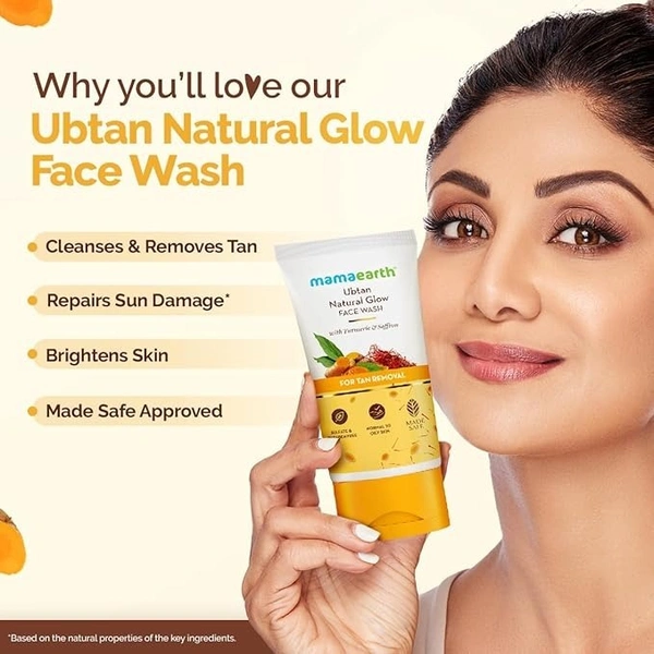Mamaearth Ubtan Face Wash For Tan Removal: 150 ml - 150ml
