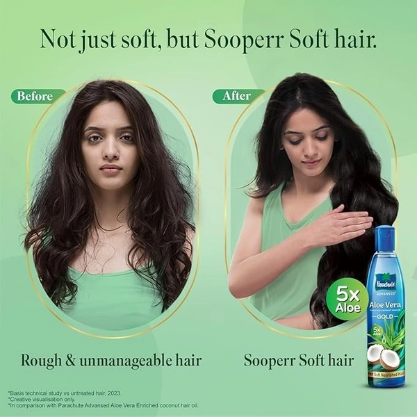  Parachute Advansed Aloe Vera Enriched Coconut Oil - Gold: 225 ml - 225ml
