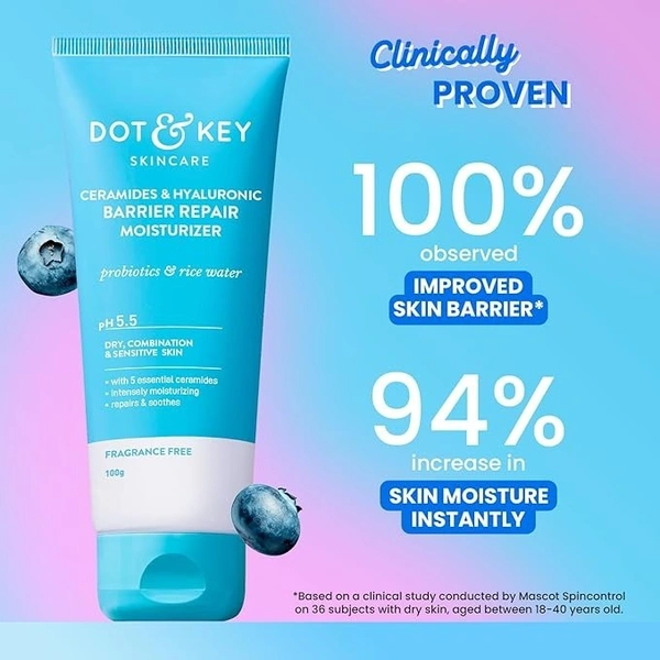  Dot & Key Ceramides & Hyaluronic Skin Barrier Repair Face Cream: 100 g - 100 g