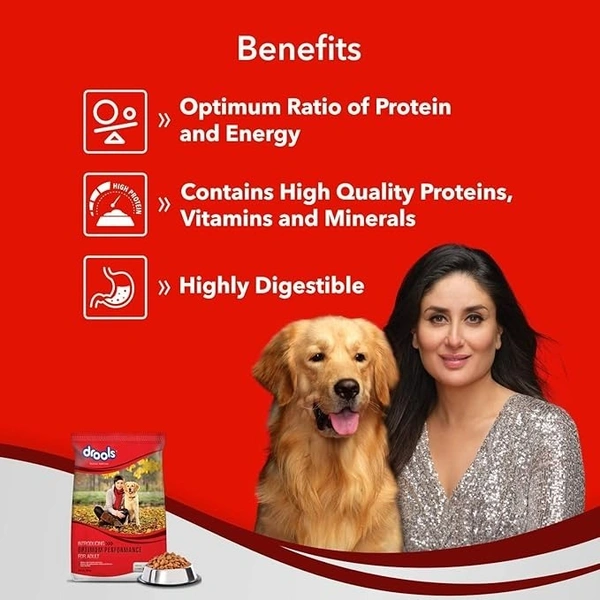 Drools Adult Optimum Performance Food: 10 kg - 10 kg