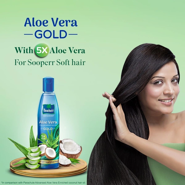  Parachute Advansed Aloe Vera Enriched Coconut Oil - Gold: 225 ml - 225ml