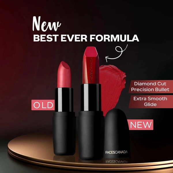  Faces Canada Matte Finish Lipstick - Hot Plum 24: 4 g - 4g