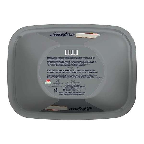 Amul Cream Cheese: 180 g - 180g