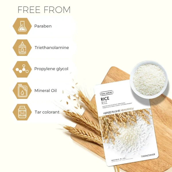  The Face Shop Real Nature Rice Sheet Mask: 20 g - 20 g