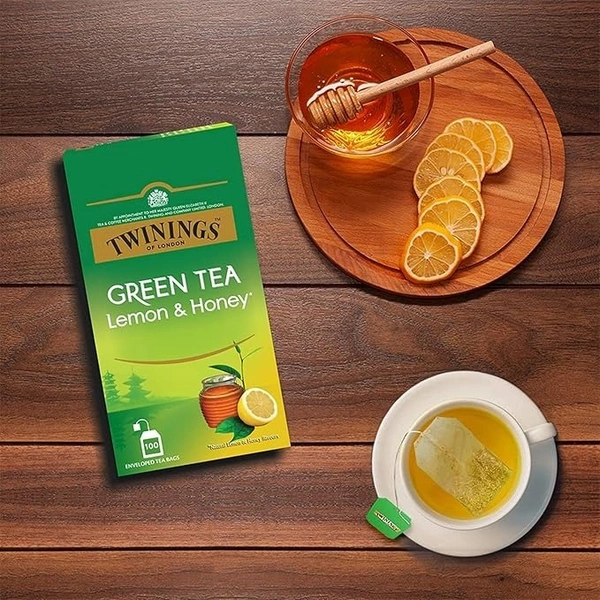 Twinings Green Tea Lemon & Honey: 100 Tea-Bags - 100 Tea-Bags