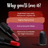  Faces Canada Matte Finish Lipstick - Hot Plum 24: 4 g - 4g