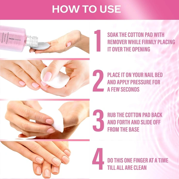  Faces Canada Faces Canada Nail Enamel Remover Transparent: 30 ml - 30ml