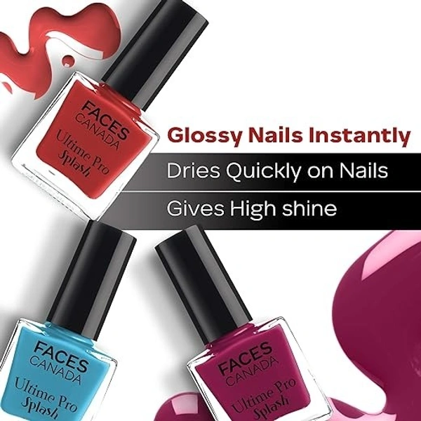  Faces Canada Splash Nail Enamel - Black Beauty 15: 8 ml - 8 ml