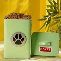 HAZEL Pet Food Container (Green) - 3200 ml: 1 Unit - 3200 ml: 1 Unit