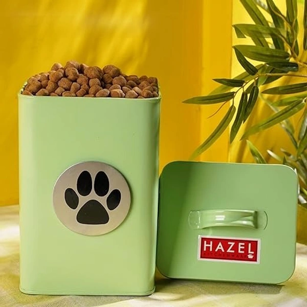 HAZEL Pet Food Container (Green) - 3200 ml: 1 Unit - 3200 ml: 1 Unit