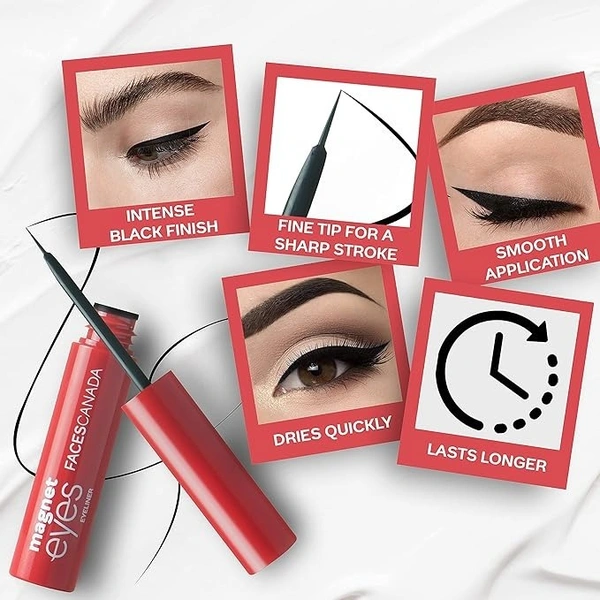 Faces Canada Magneteyes Eyeliner - Black: 3.5 ml - 3.5ml