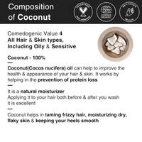  Soulflower Cold Pressed Coconut Extra Virgin Oil: 120 ml - 120ml