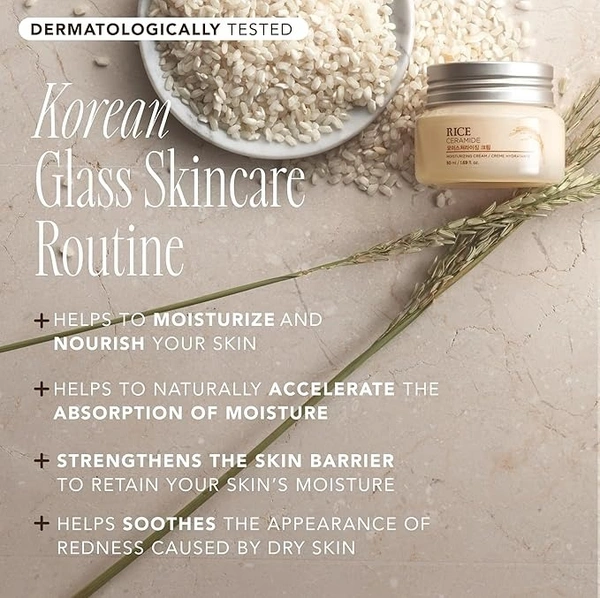  The Face Shop Rice Ceramide Moisturizing Cream: 50 Ml - 50ml