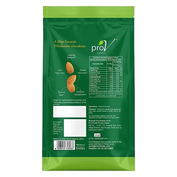 ProV Independence California Almonds: 500 g - 500g