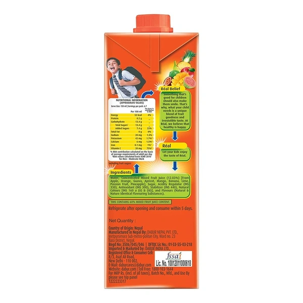 Real Fruit Power Mixed Fruit: 1 L - 1l