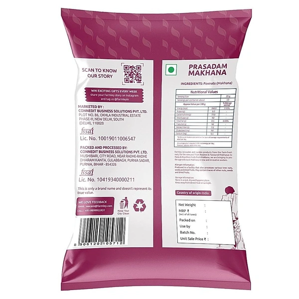 Farmley Prasadam Makhana Pouch: 200 g - 200g