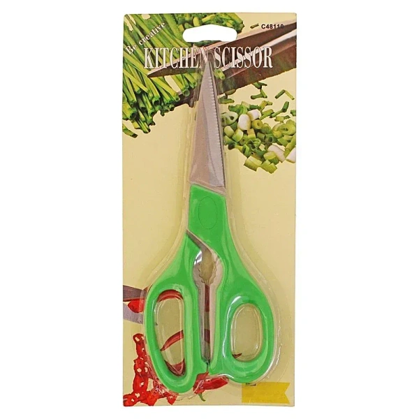 Aroohi Mart Steel Kitchen Scissor - Green: 1 Unit - 1 Unit