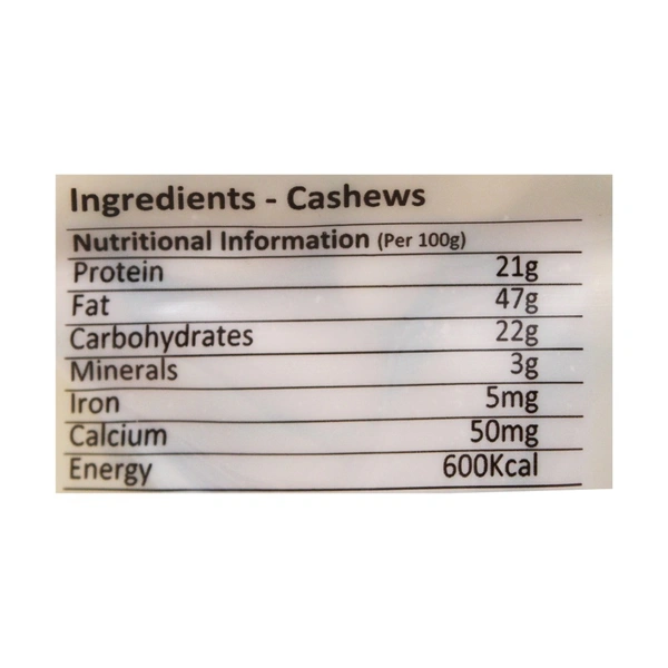 Kokan Gem Goa Cashew Premium (Kaju): 500 g - 500g